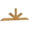 Ekena Millwork Saratoga Timber Gable Bracket, Western Red Cedar, 108"W x 31 1/2"H x 2"D x 6"F, 7/12 Pitch GBW108X31X0206SAR00RWR - alternate 3